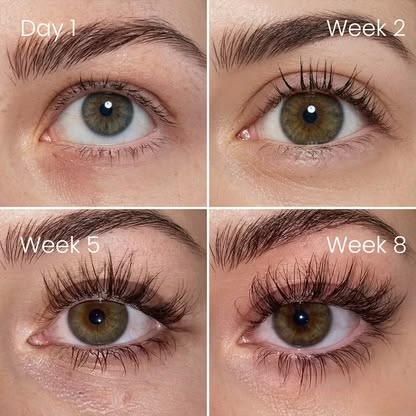 Cils après 3 semaines d'utilisation